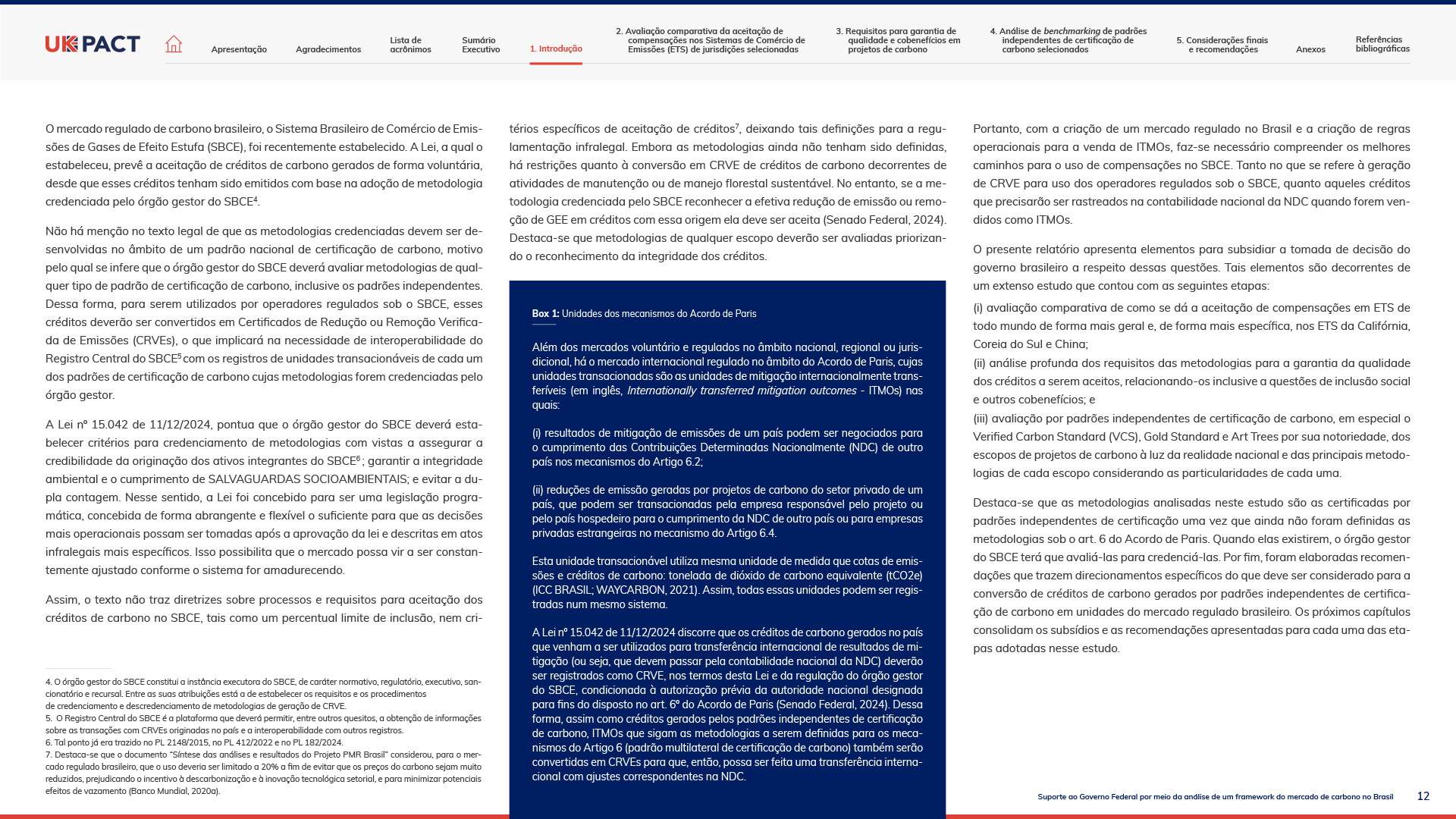 Relatório ICC UKPACT