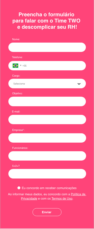 Landing page TWO